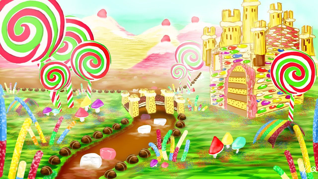 Candy Land Wallpaper Top Background