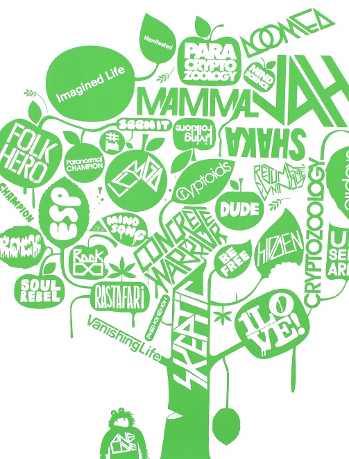 Geoff Mcfetridge Logo Tree Wallpaper Typography