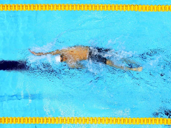 Michael Phelps Swims Backstrokes Top Swimming HD Wallpaper