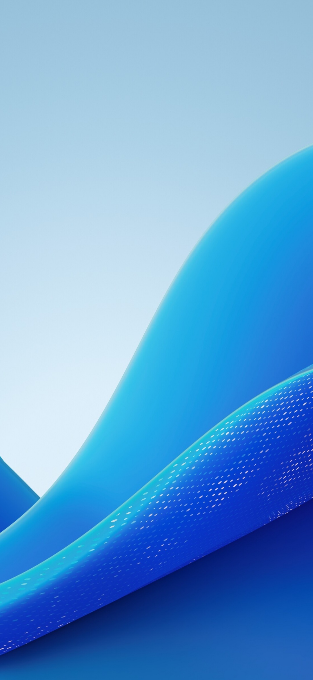Abstract blue wave pattern on a gradient blue background