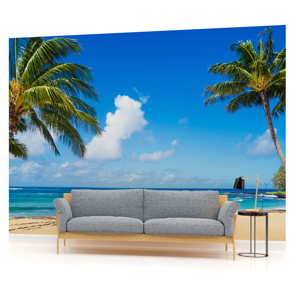 Beach Sand Seascape Photo Wallpaper Wall Mural Picture W1229ve