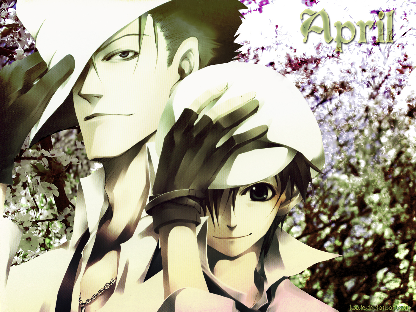 Frau And Teito Ghost Wallpaper