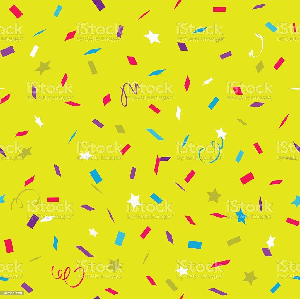 Color Bright Pattern With Flying Graphic Elements Stock