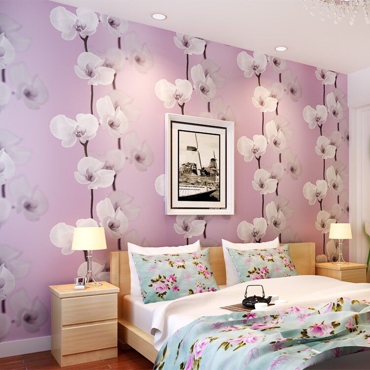 Home Improvement High End Luxury Big Flower Pvc Wallpaper Rolls
