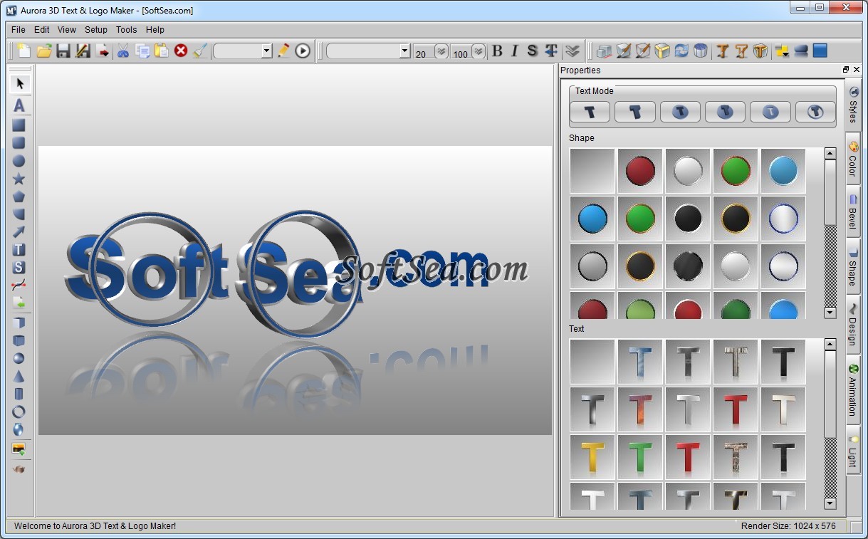 Aurora 3d Text Logo Maker Screenshot