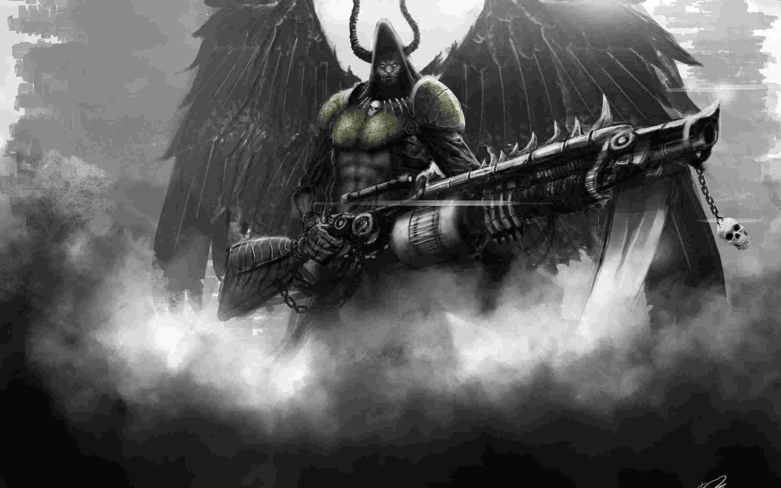 Wings Angel With A Shotgun Shotguns Wallpaper HD Death Machine Gun