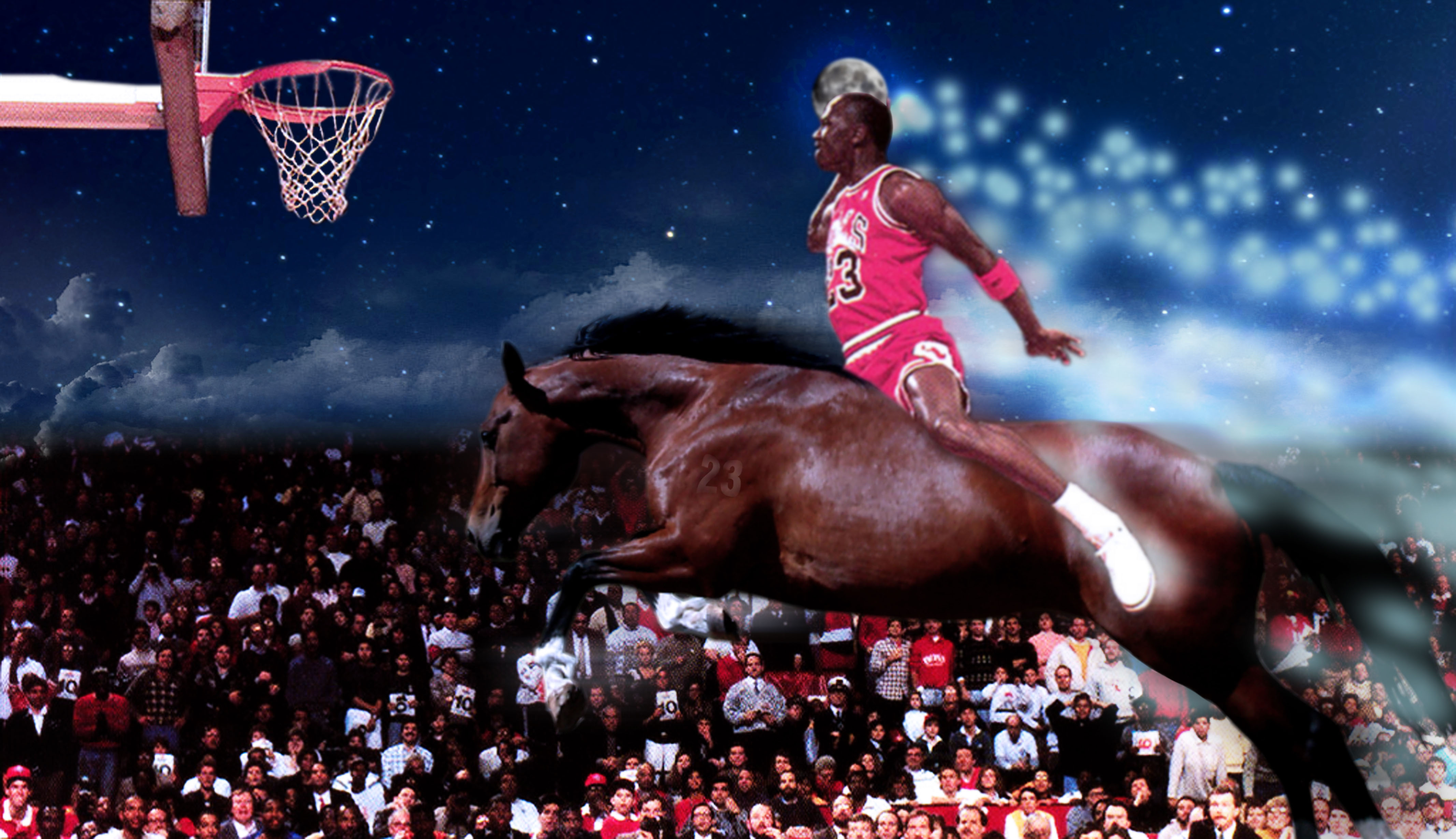 Dunked On A Horse Besides This Fantasy Picture My Favorite Jordan
