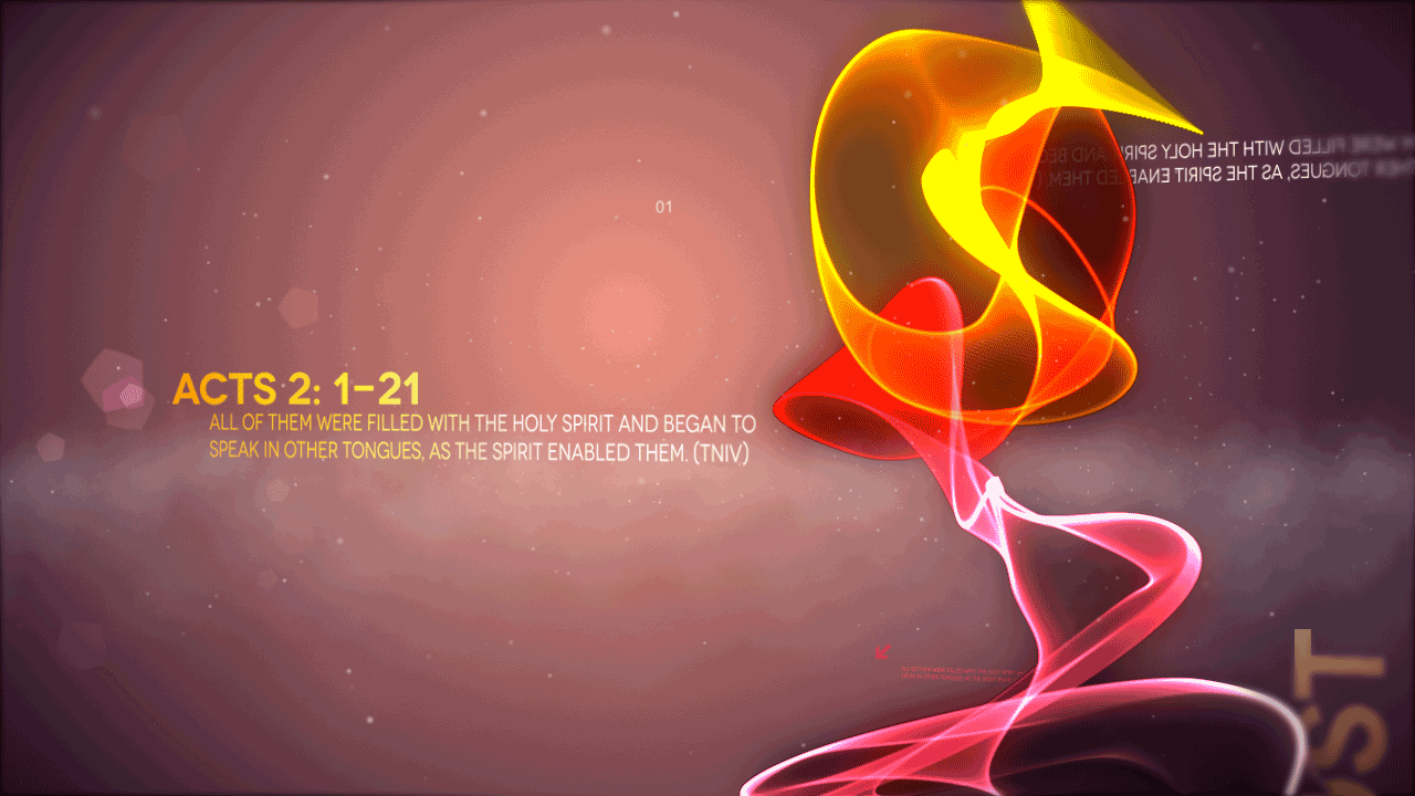 Pentecost Worship Background For