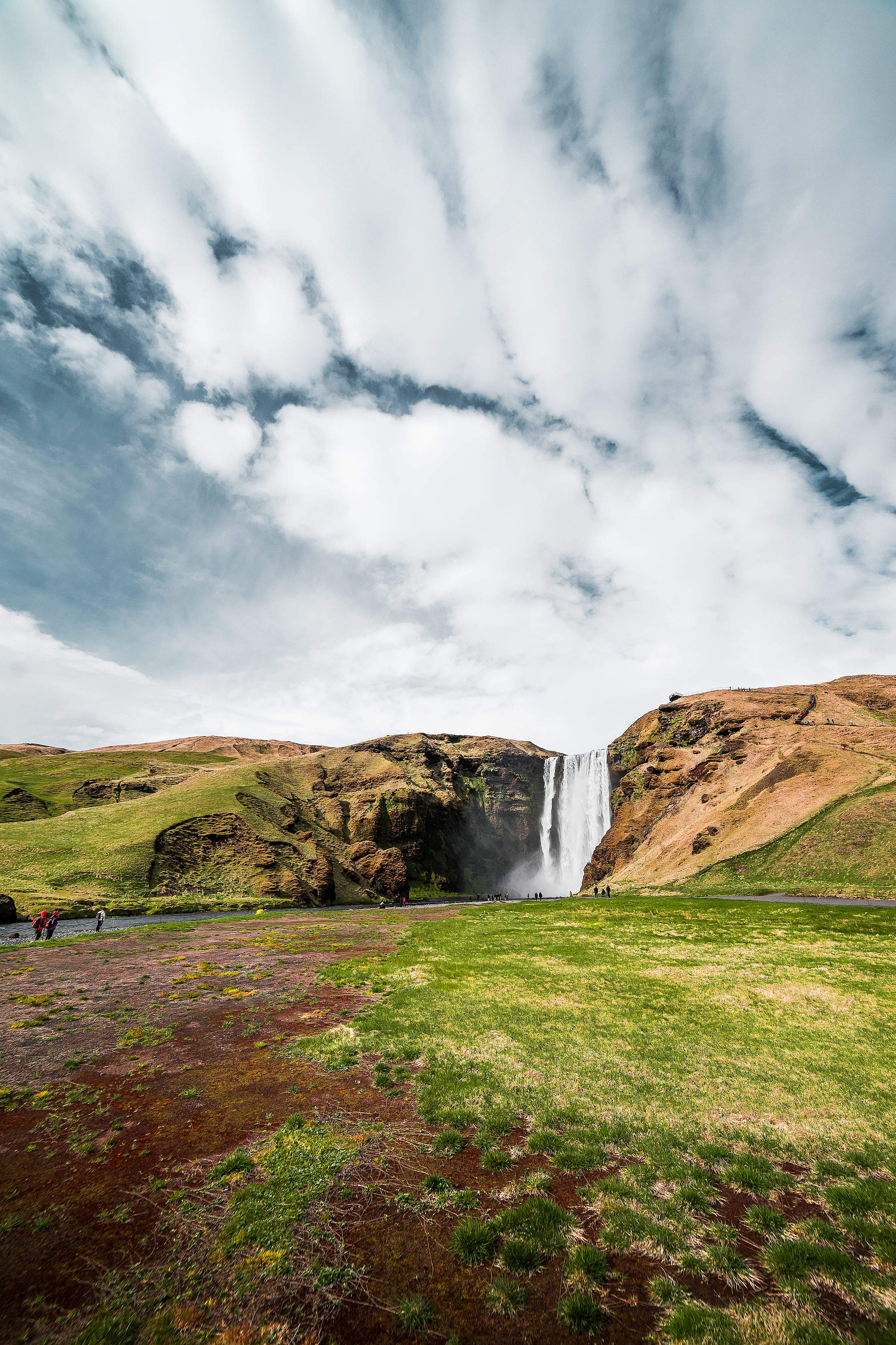 Icelandic Sk Gafoss Waterfall Stock Photo Picjumbo