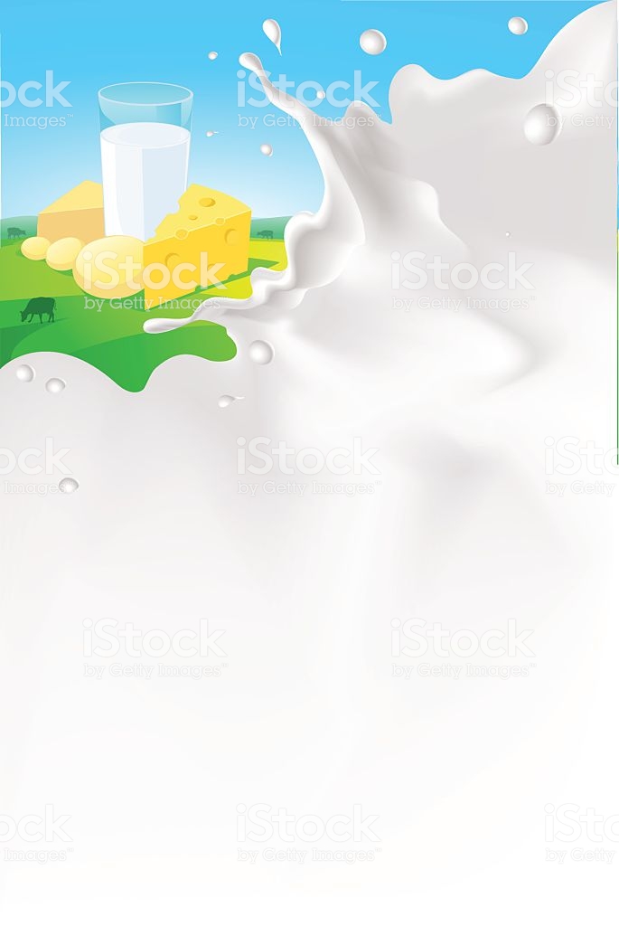 Milk Splash With Dairy Product Background Vector Stock