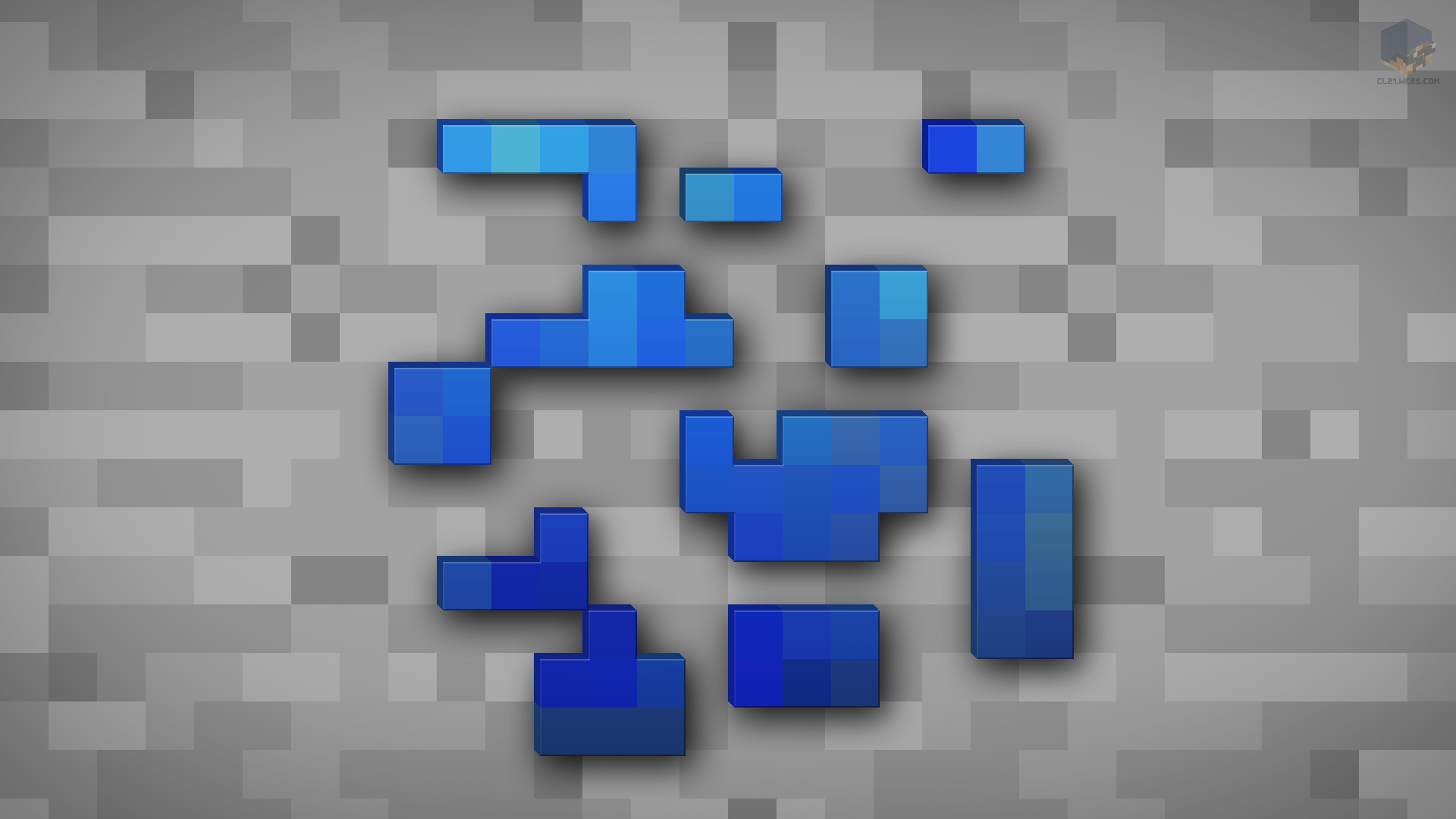 Minecraft Shaded Lapis Lazuli Ore Wallpaper By Chrisl21