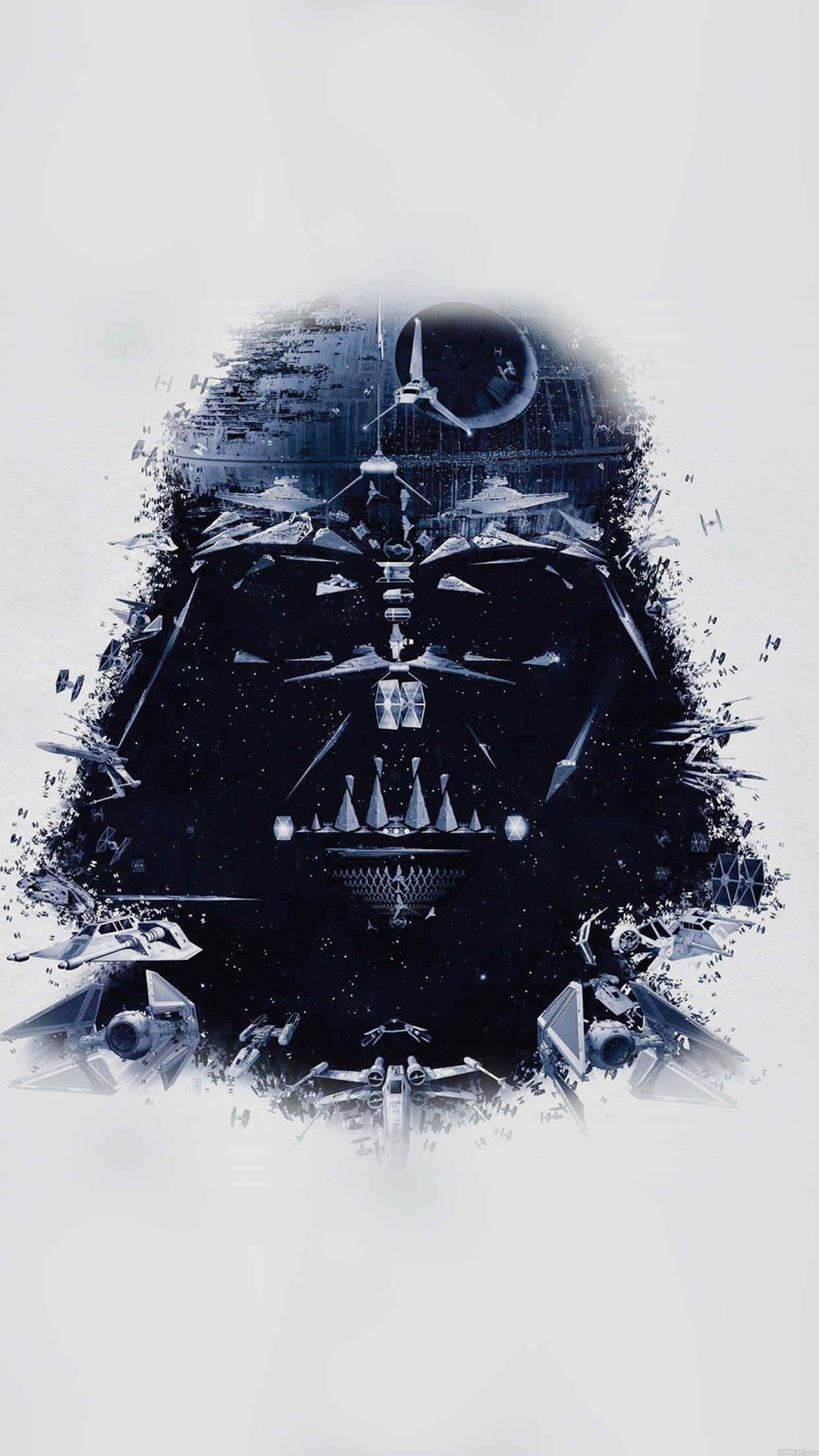 Wallpaper Darth Vader Art Star Wars Illust iPhone6 Plus
