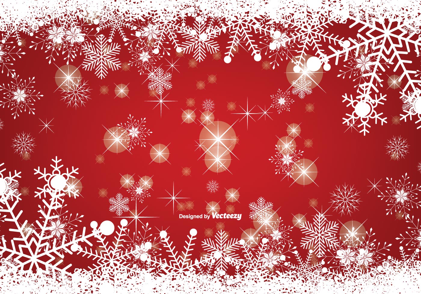 Snowy Christmas Background Vector Art