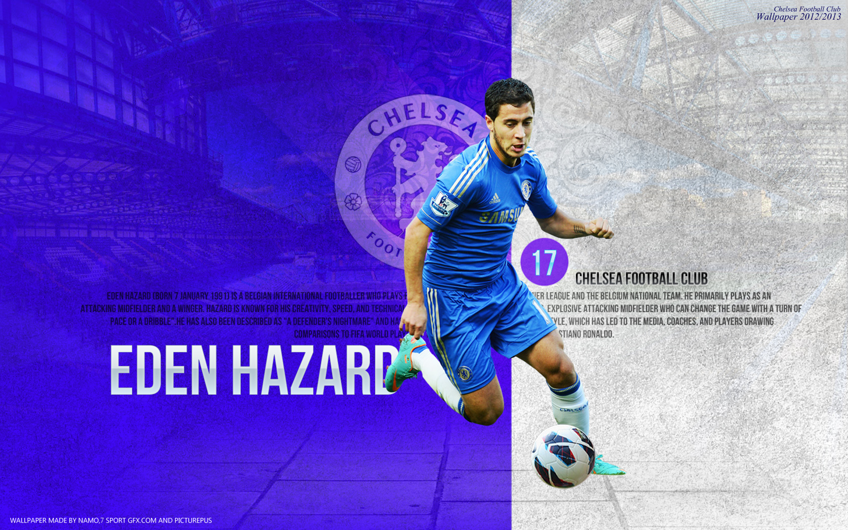 Eden Hazard Chelsea Background Football Wallpaper HD