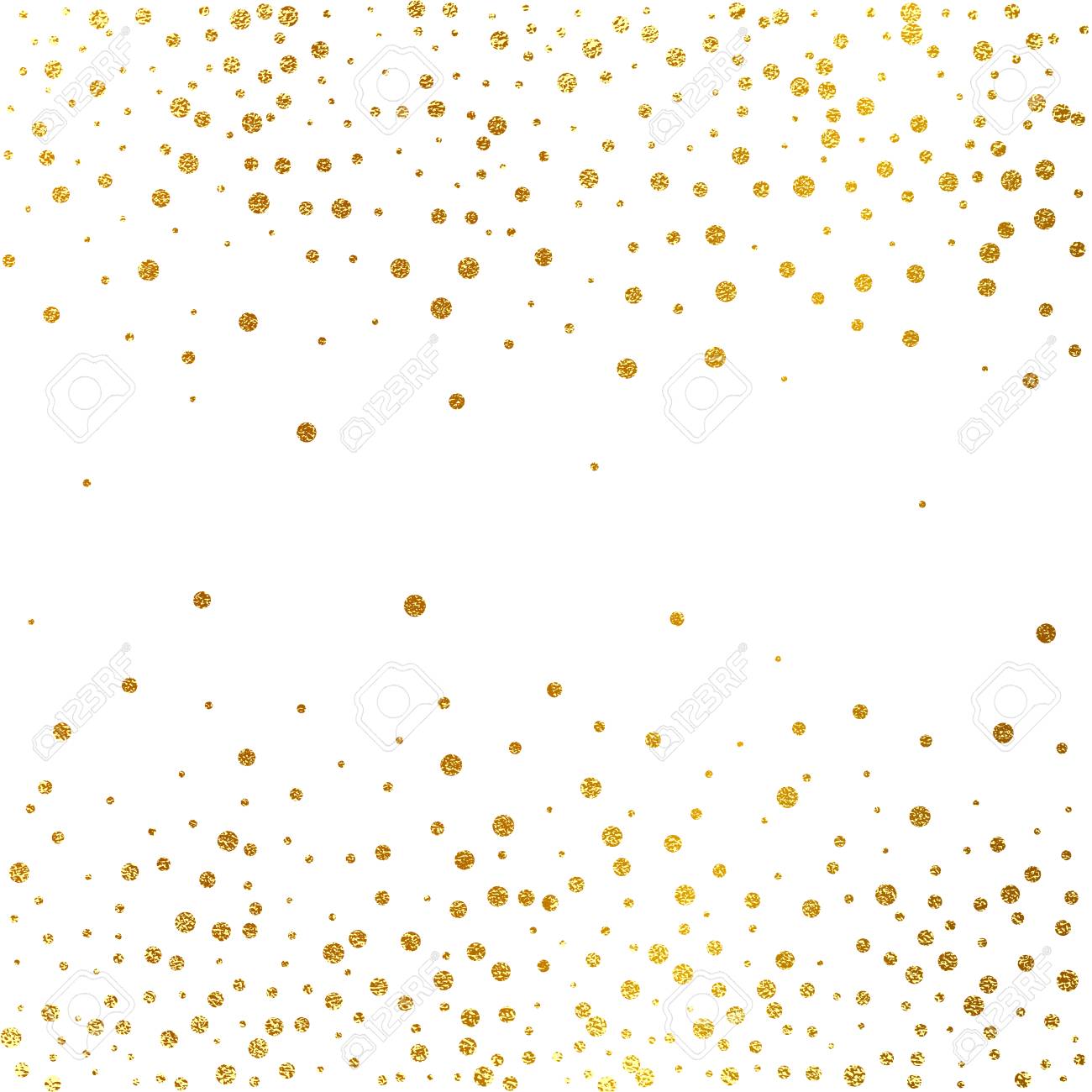 Festive Explosion Of Confetti Gold Glitter Background Golden