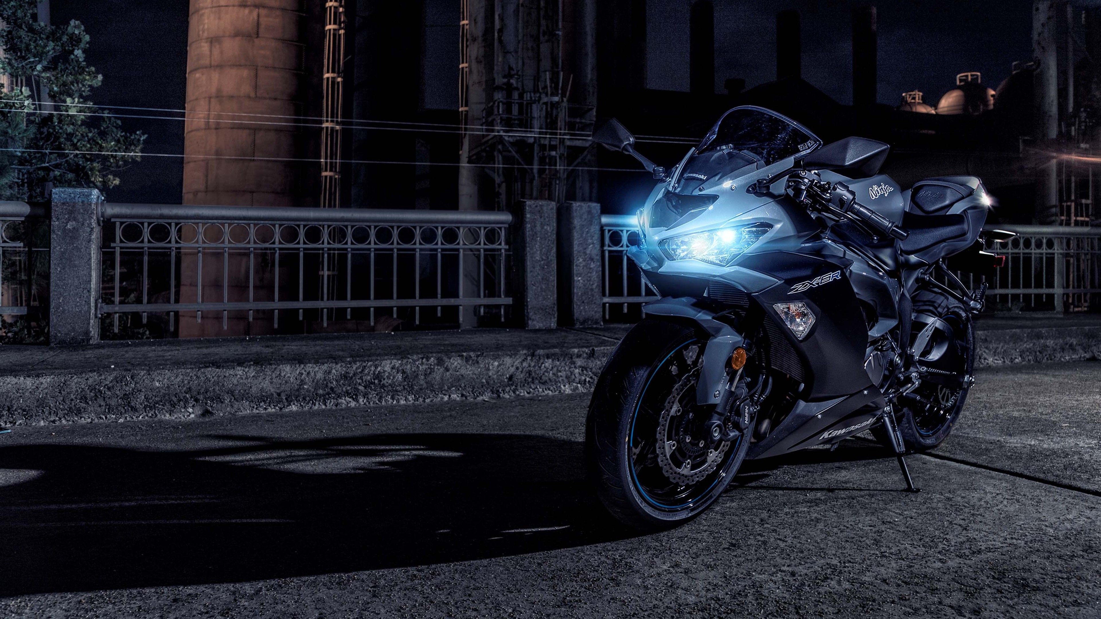 4k Pic Of Kawasaki Ninja Zx 6r Motorcycle HD Wallpaper