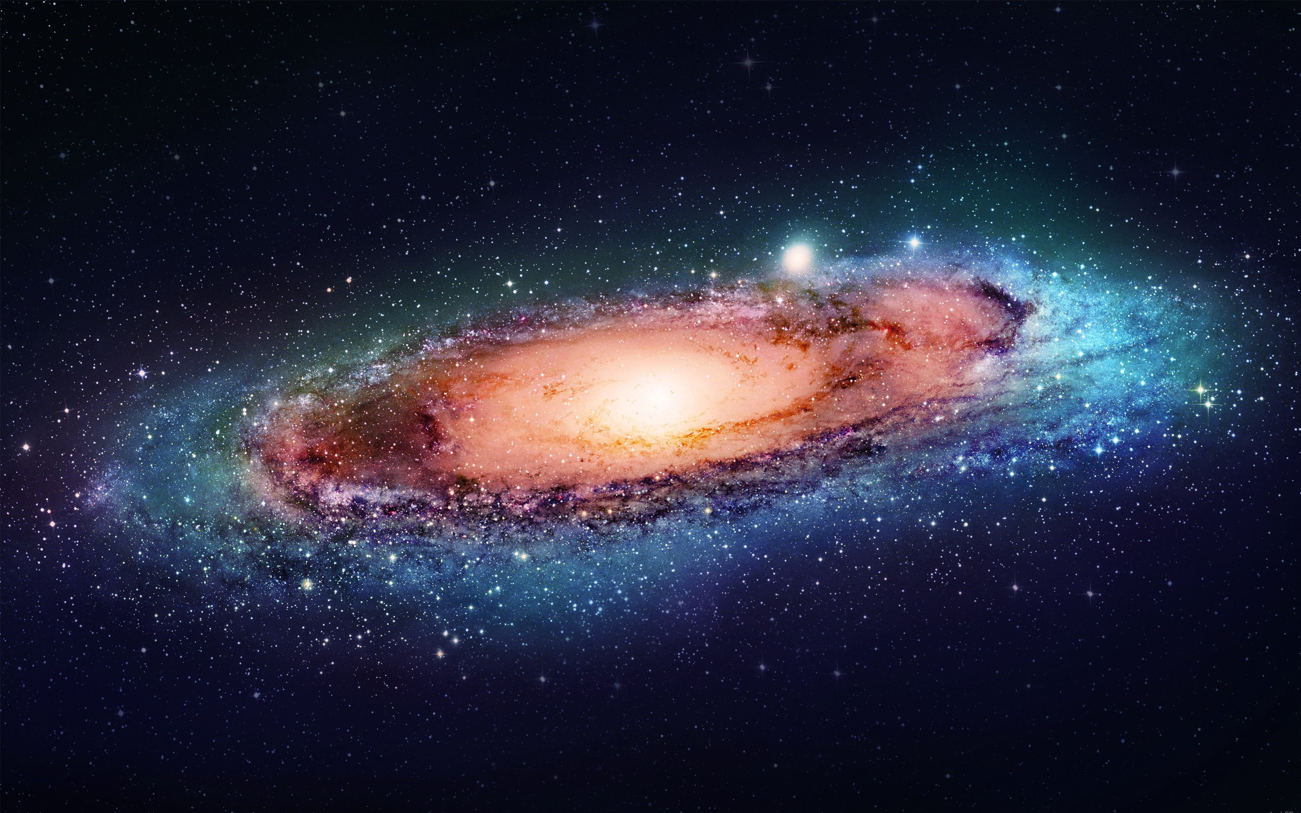 Colorful Andromeda Galaxy Wallpaper