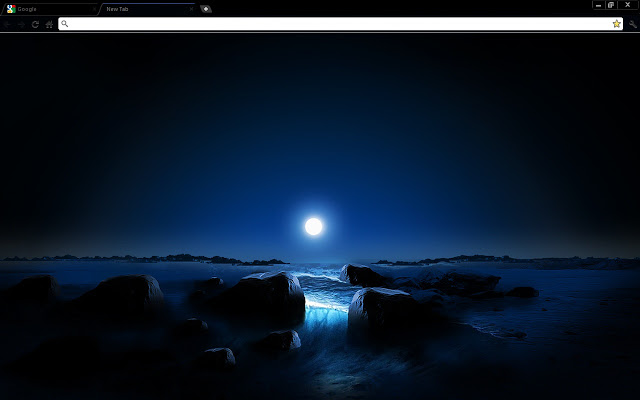 Blue Space Sunset Chrome Theme Web Store