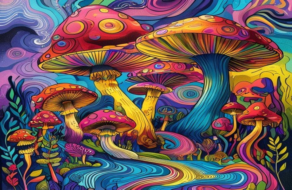 Trippy Shroom Wallpaper