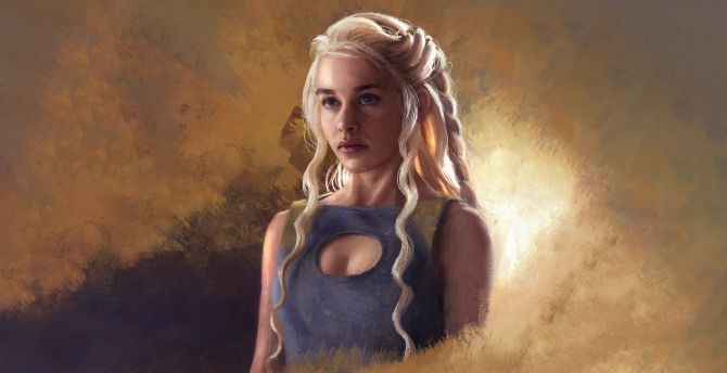 Daenerys targaryen emilia clarke game of thrones fan art