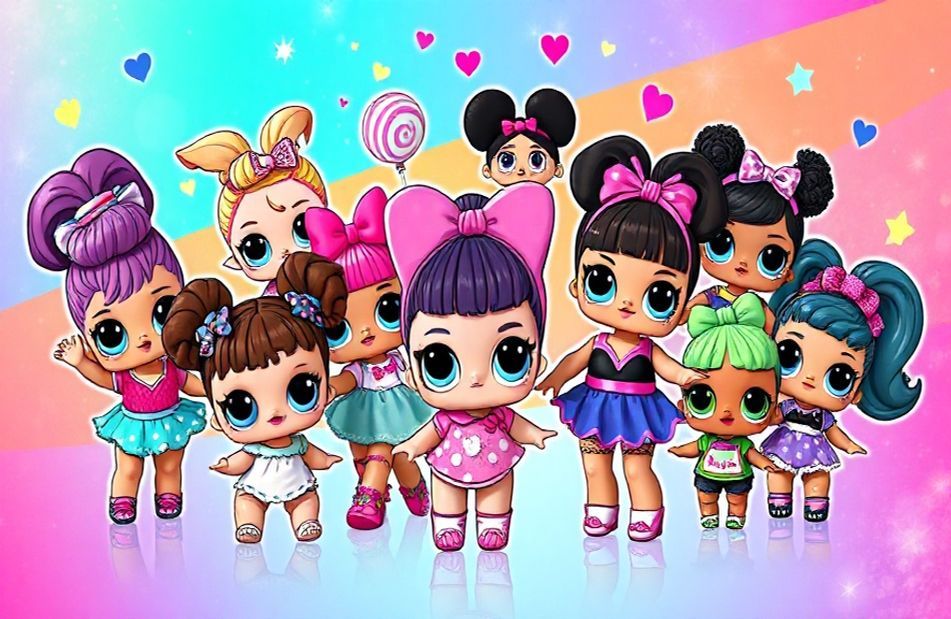 L O Surprise Dolls Wallpaper