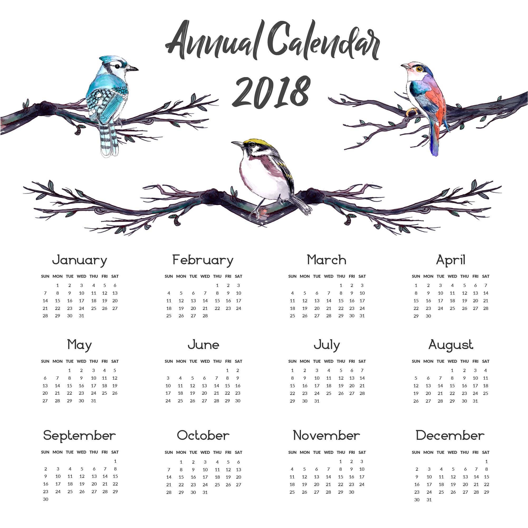 2018 Year Calendar Wallpaper Download 2018 Calendar 2002x2000
