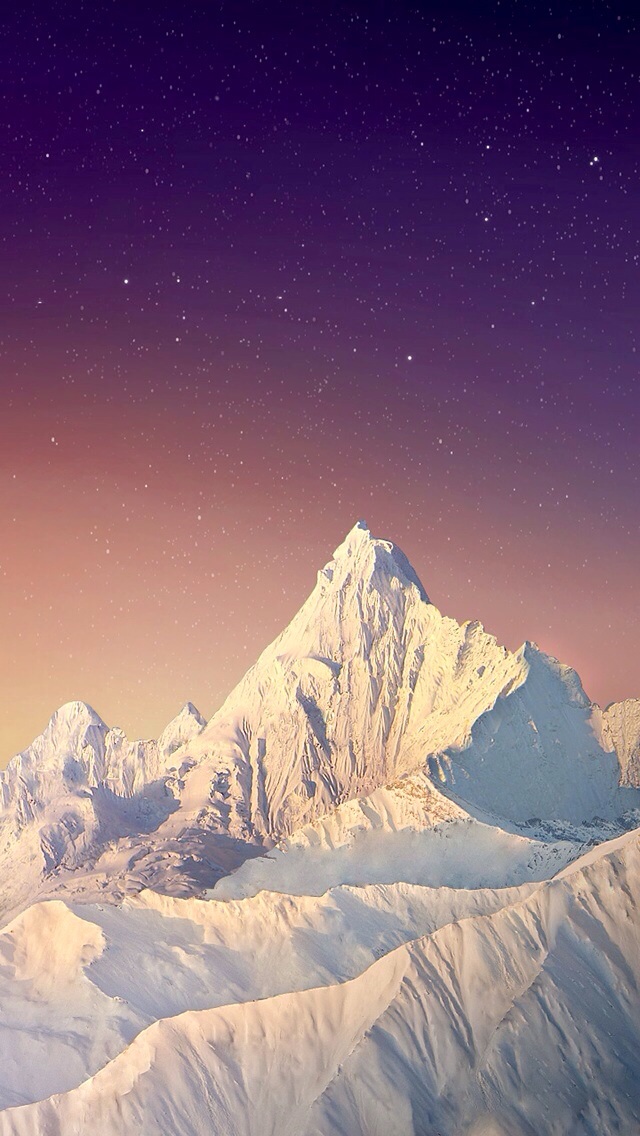 iPhone Wallpaper Landscapes Snow Mountain26
