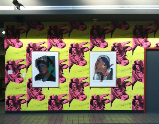 Andy Warhol Cow Wallpaper In Pittsburgh International Airport