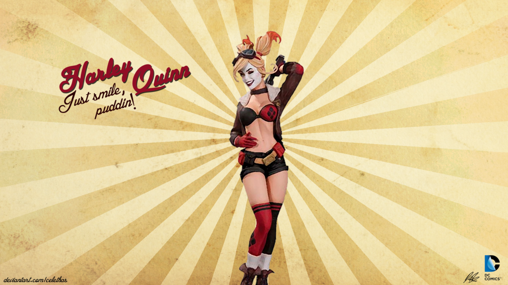 Bombshell Harley Quinn Wallpaper By Celethas