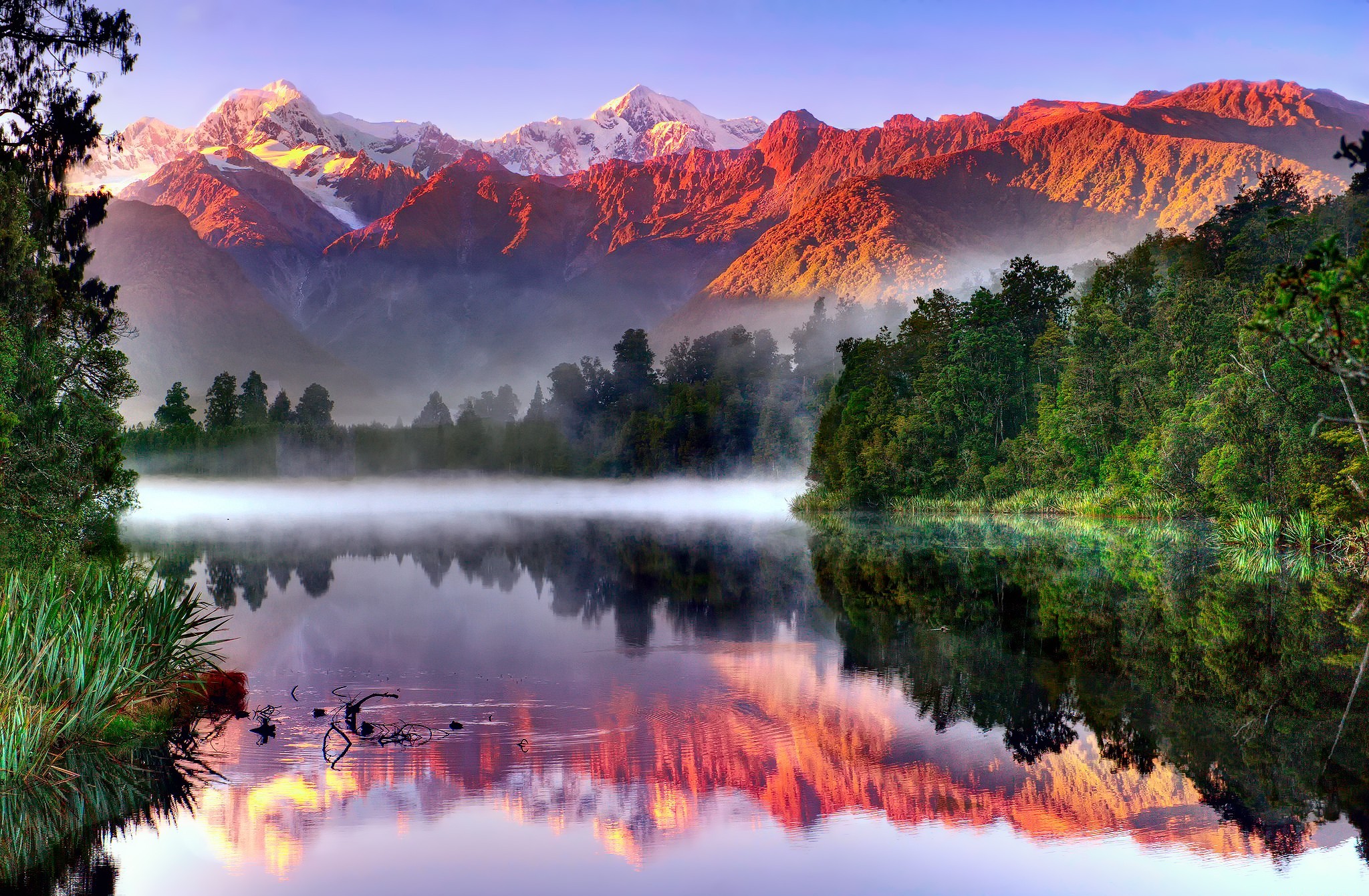 Majestic Aoraki Reflection HD Wallpaper