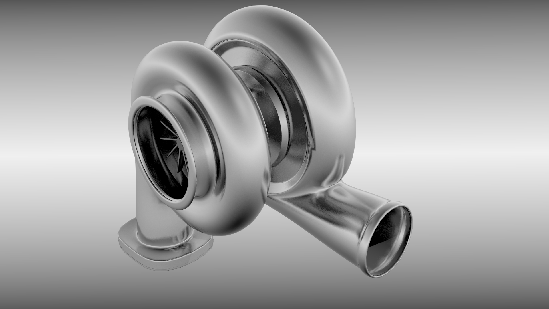 Turbocharger 3d Cgtrader