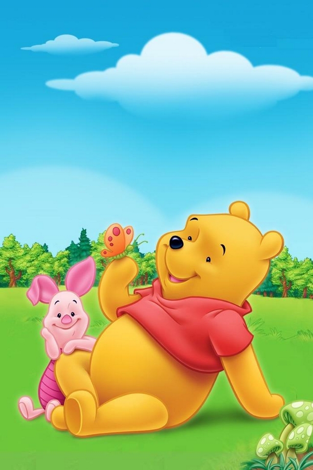 Winnie The Pooh Piglet iPhone Ipod Touch Android Wallpaper