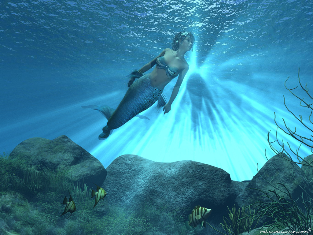Desktop Wallpaper Of Beautiful Fantasy Mermaid