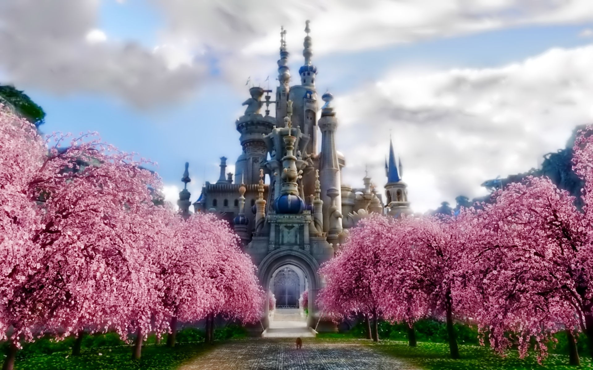 Nature Beautiful Castle Widescreen HD Wallpaper For Desktop