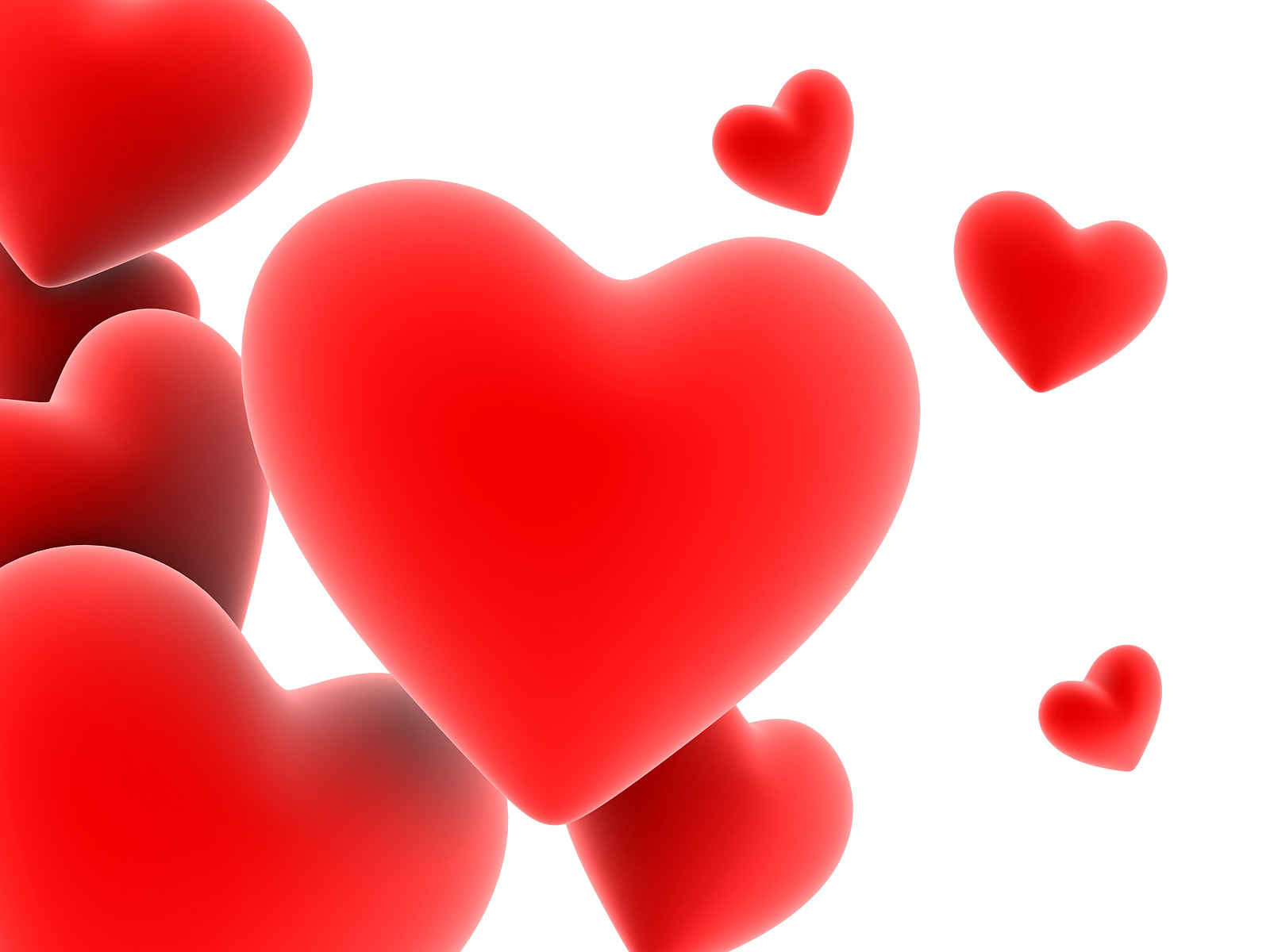 Wallpaper Heart Hearts Red