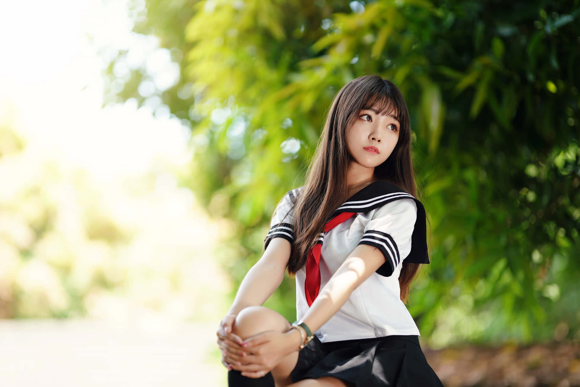 Japanese School Girl Wallpaper