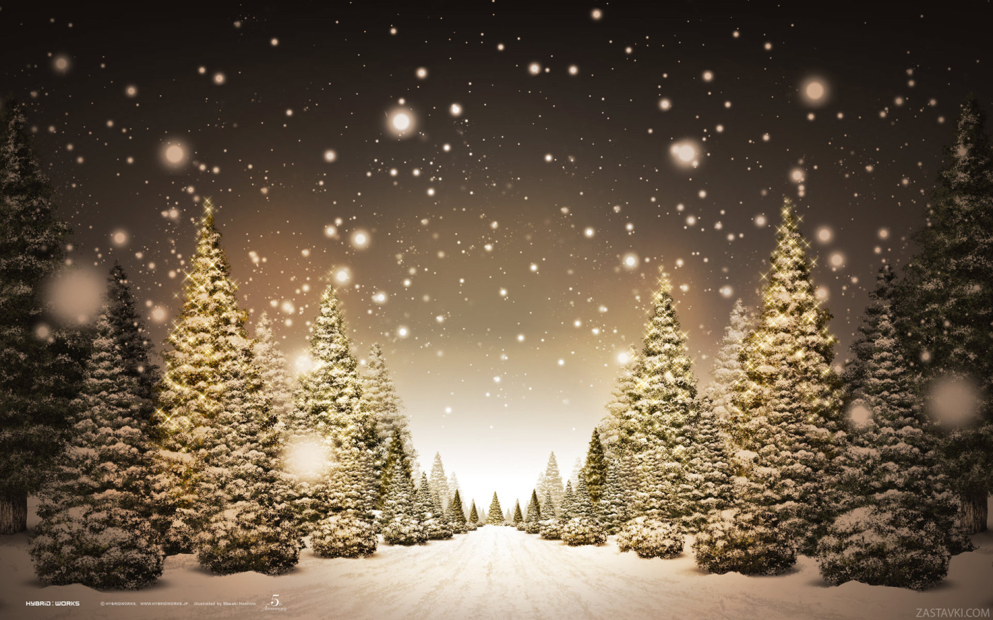 Winter Forest Desktop Wallpaper