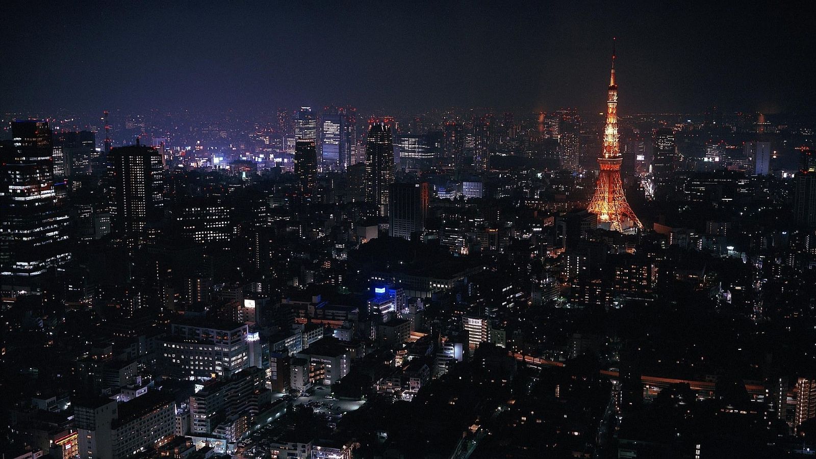 Buildings City Tokyo At Night Desktop Wallpaper Nr