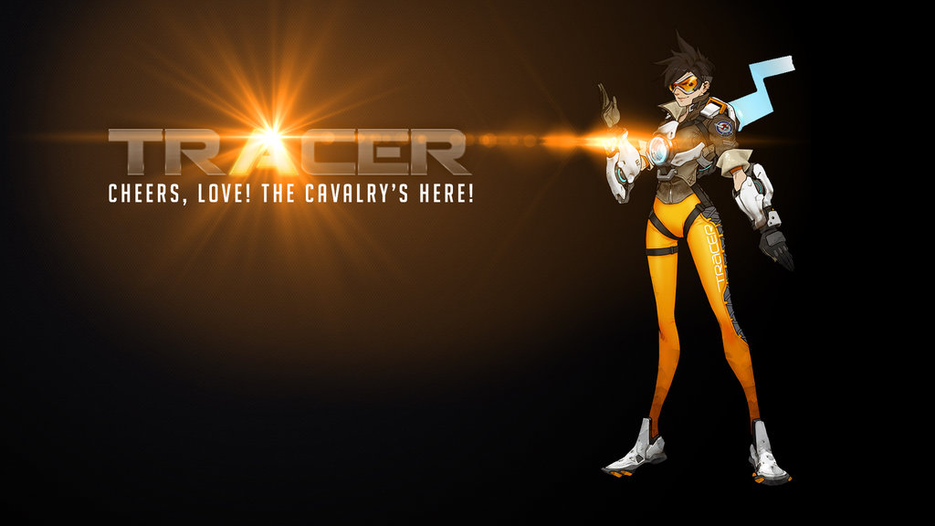 Overwatch Tracer Wallpaper by psychoVivi