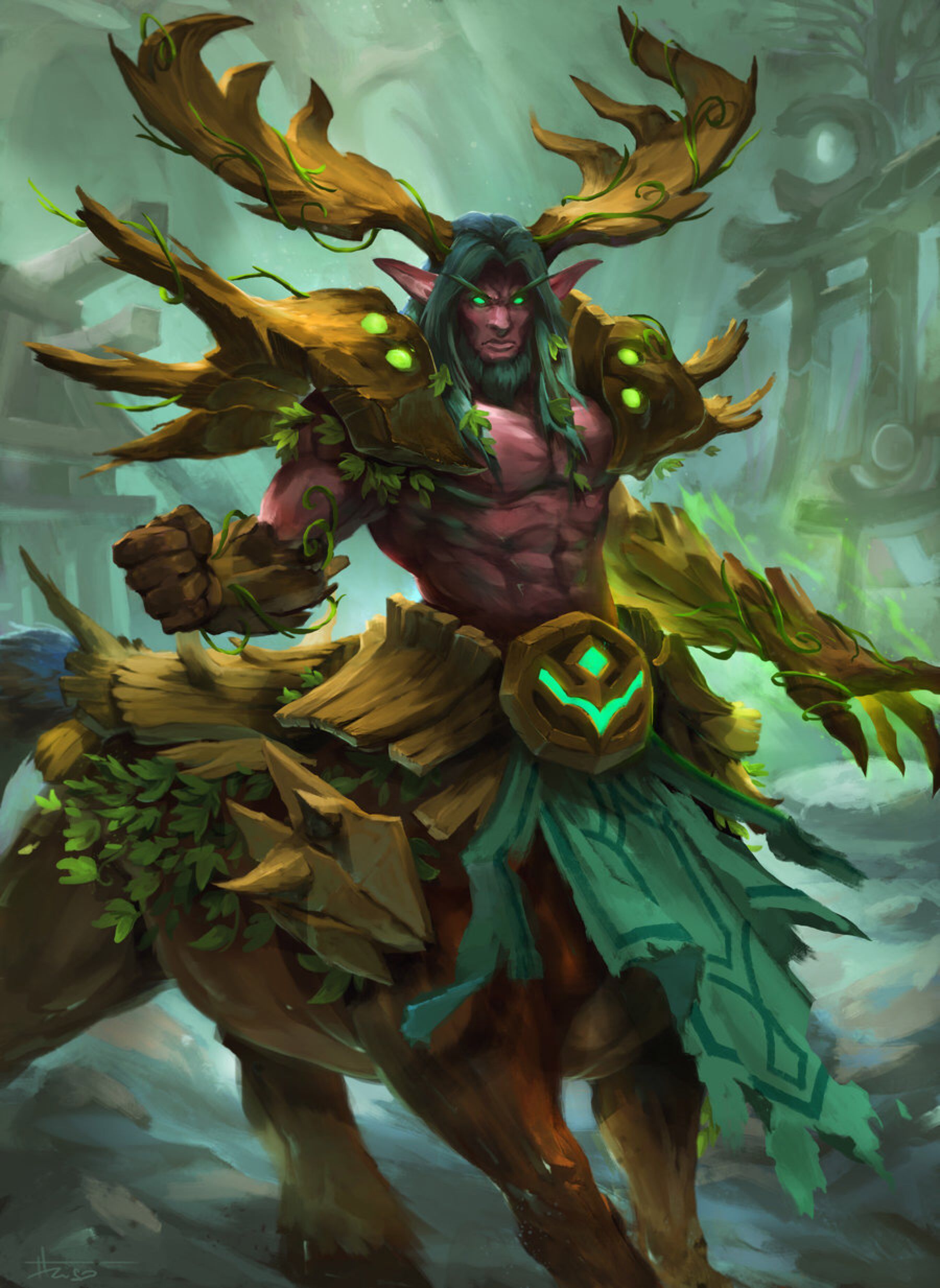 Cenarius Lord Of Forrest By Thiago Almeida