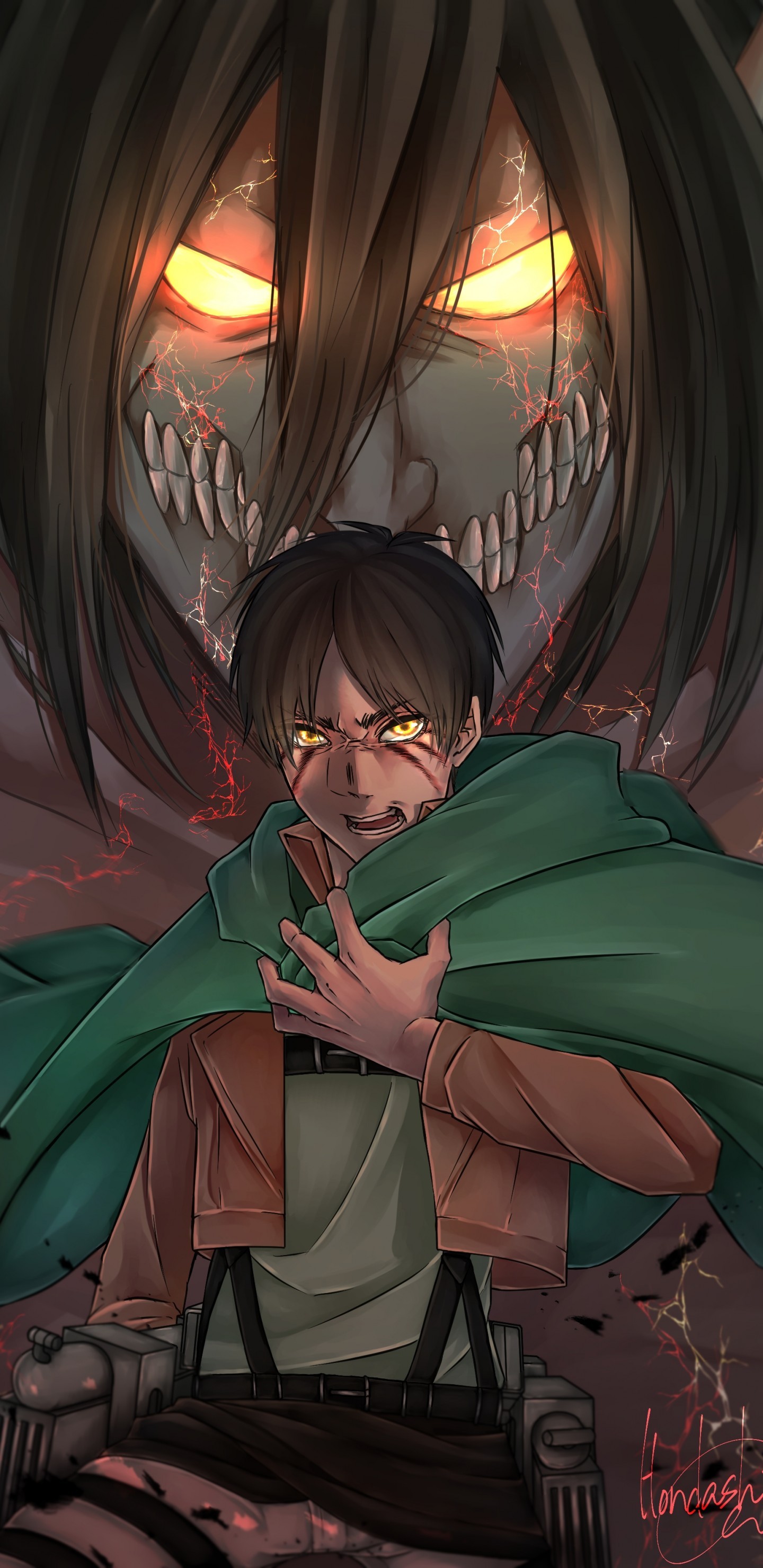 Eren Jaeger Shingeki No Kyojin Titan Attack On Wallpaper
