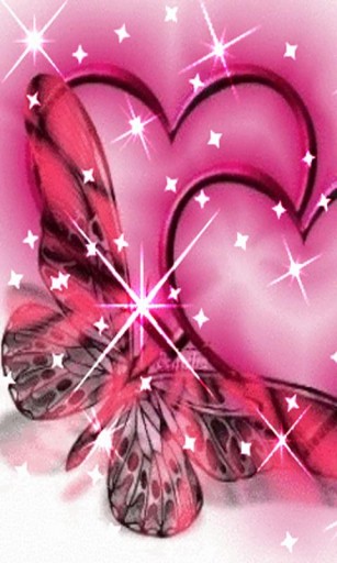Bigger Pink Butterfly Live Wallpaper For Android Screenshot