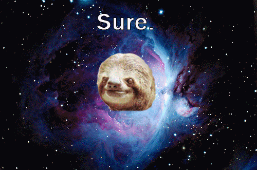 Space Sloth Trippy Sure
