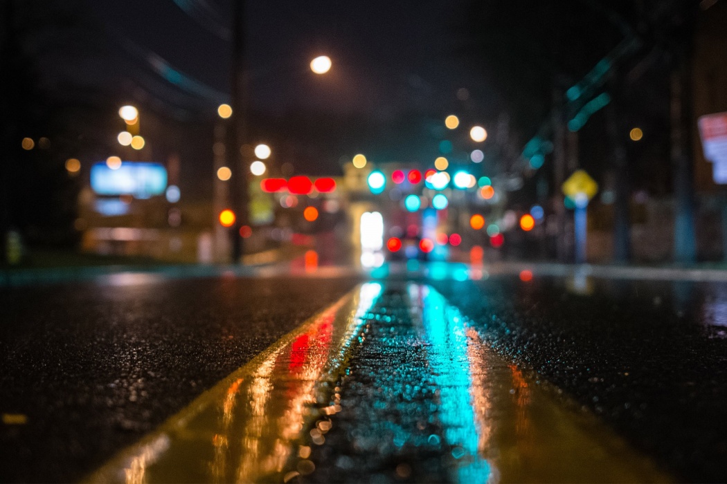 Road Wet Rain Night Wallpaper Best HD