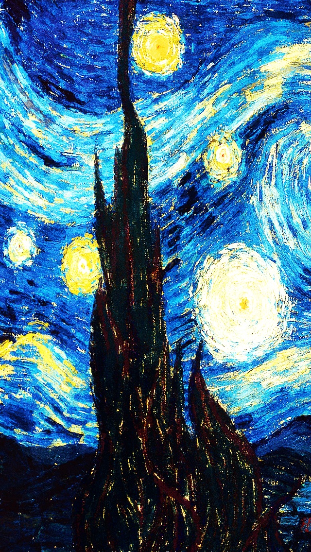 Search Starry Night iPhone Wallpaper Tags Art Gogh Van