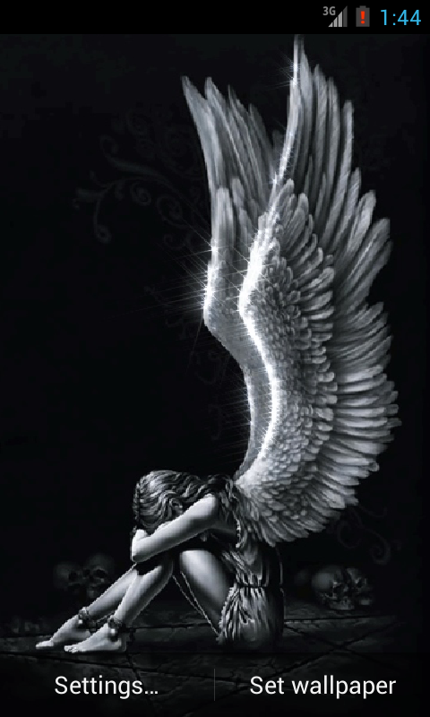 dark gothic angel wallpaper