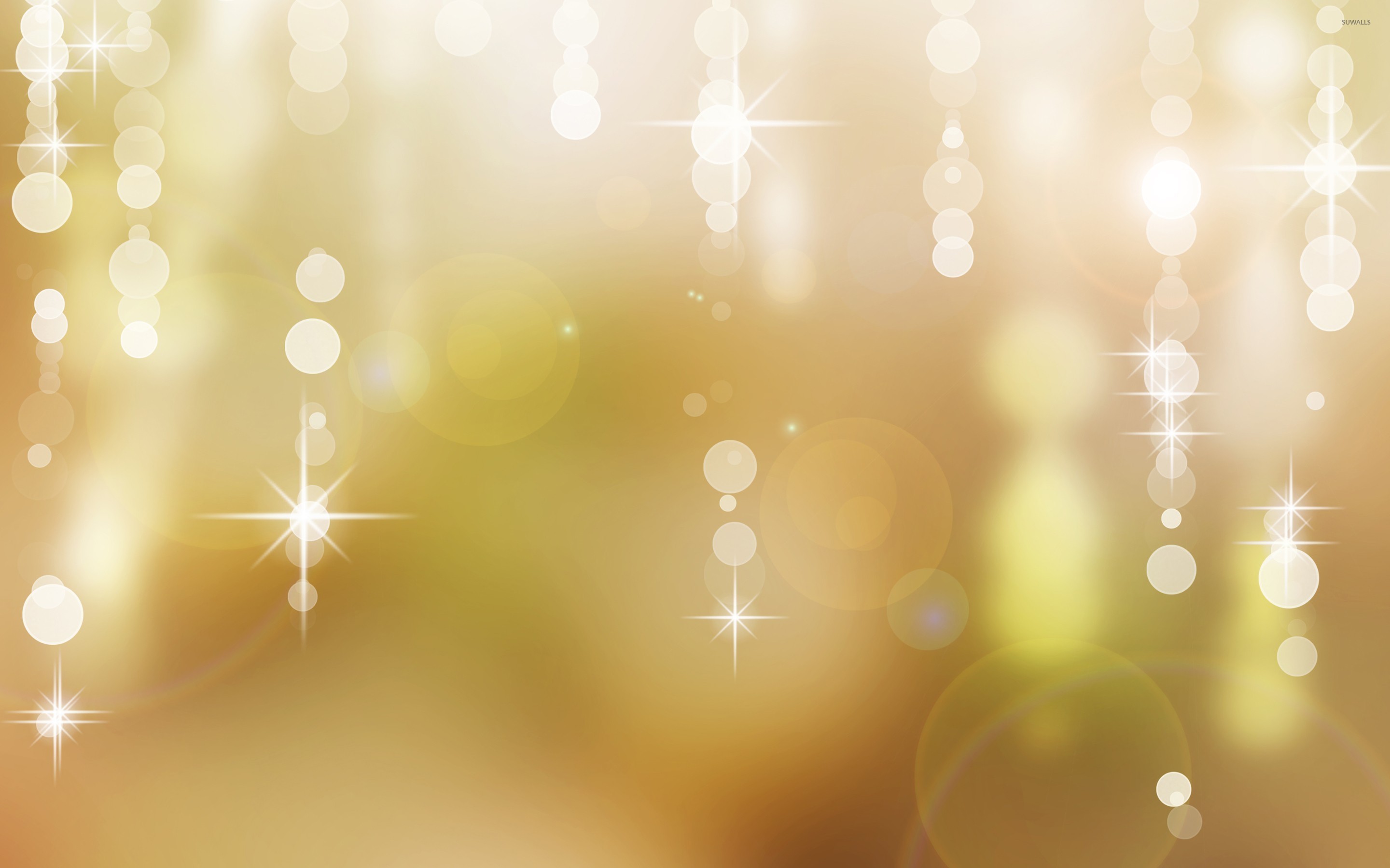 Sparkles And Glowing Circles Wallpaper Abstract
