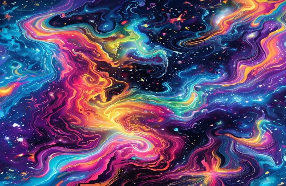 Trippy Space Wallpaper