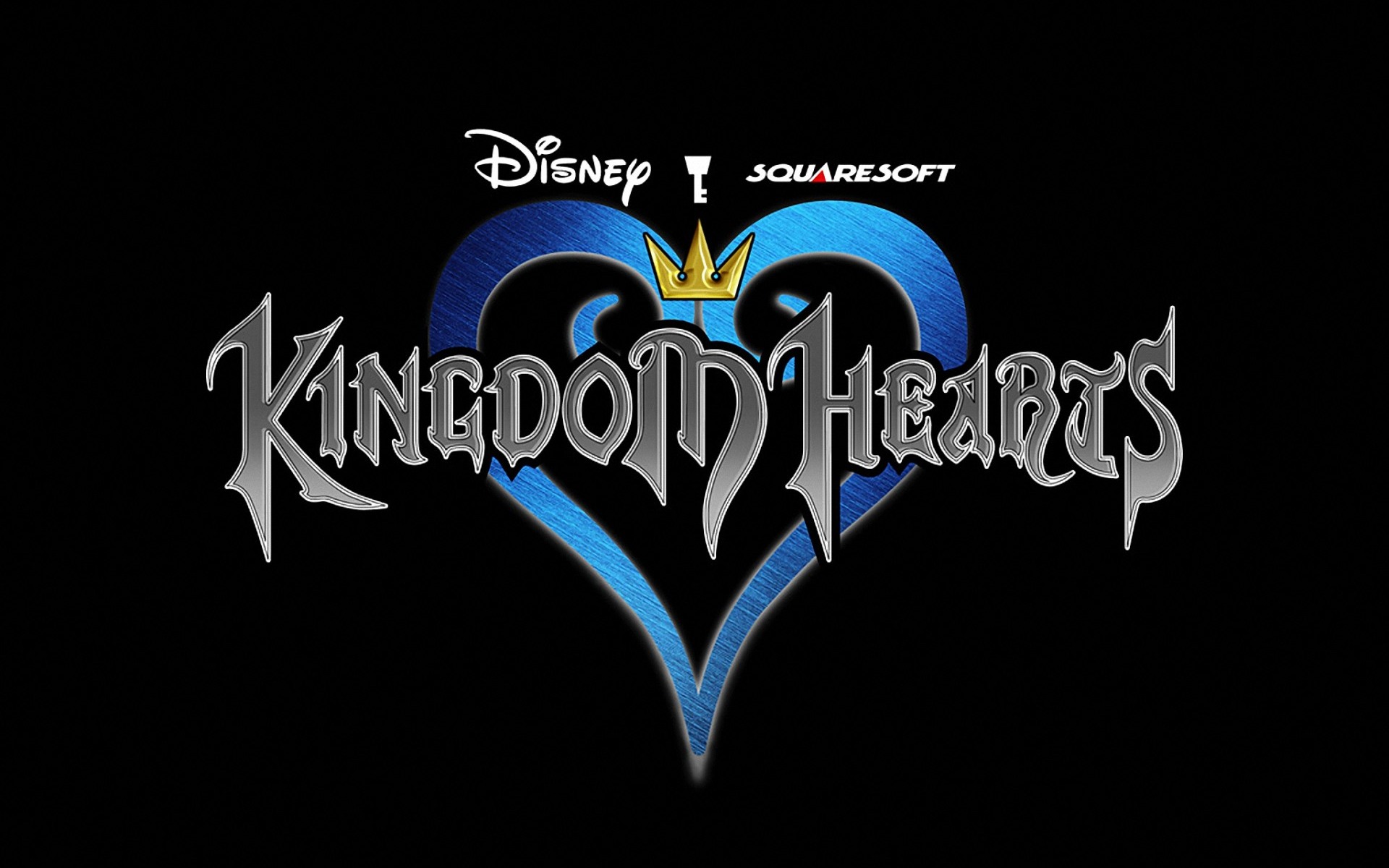 Kingdom Hearts logo black 1920x1200 Wallpapers 1920x1200
