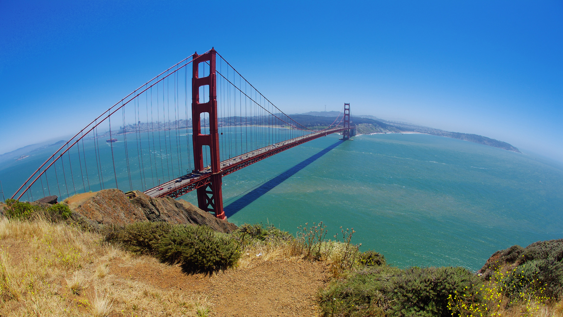 Golden Gate Hilltop Wallpaper